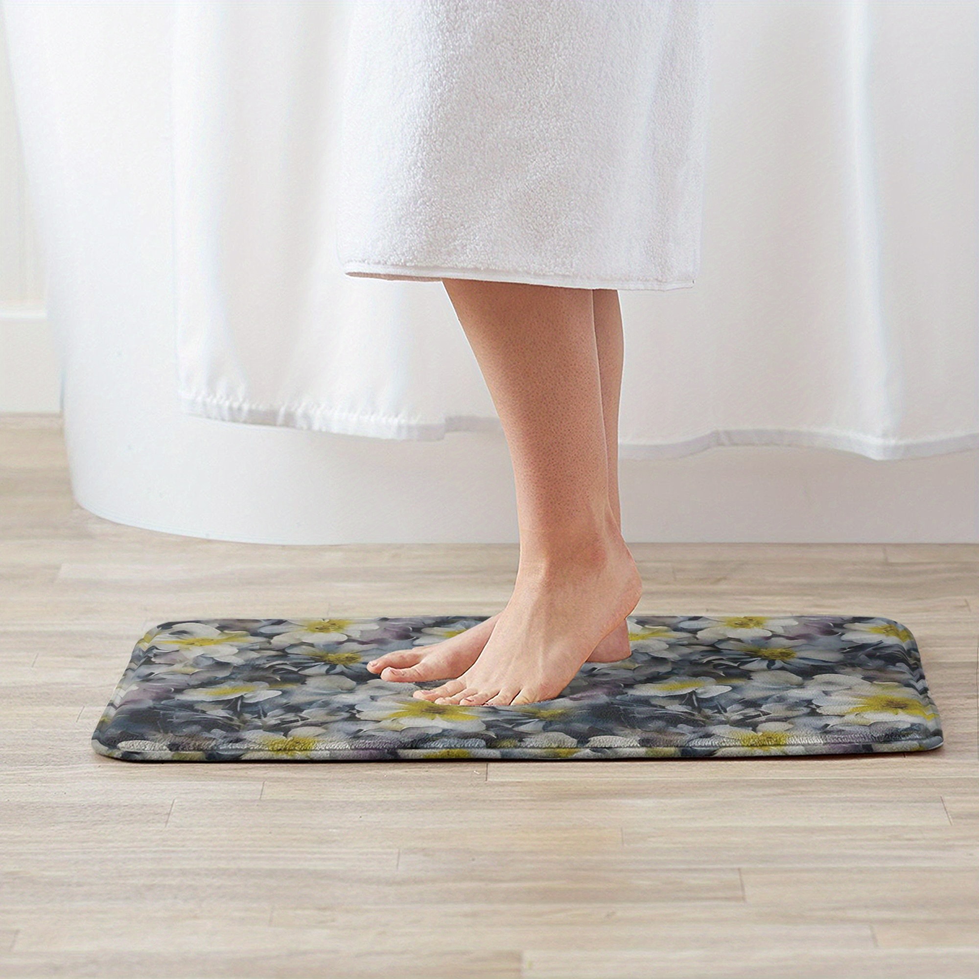 1PC Flower Pattern Kitchen Rug - مراجعة Outdoor Camping Kitchen With Sink وسعره