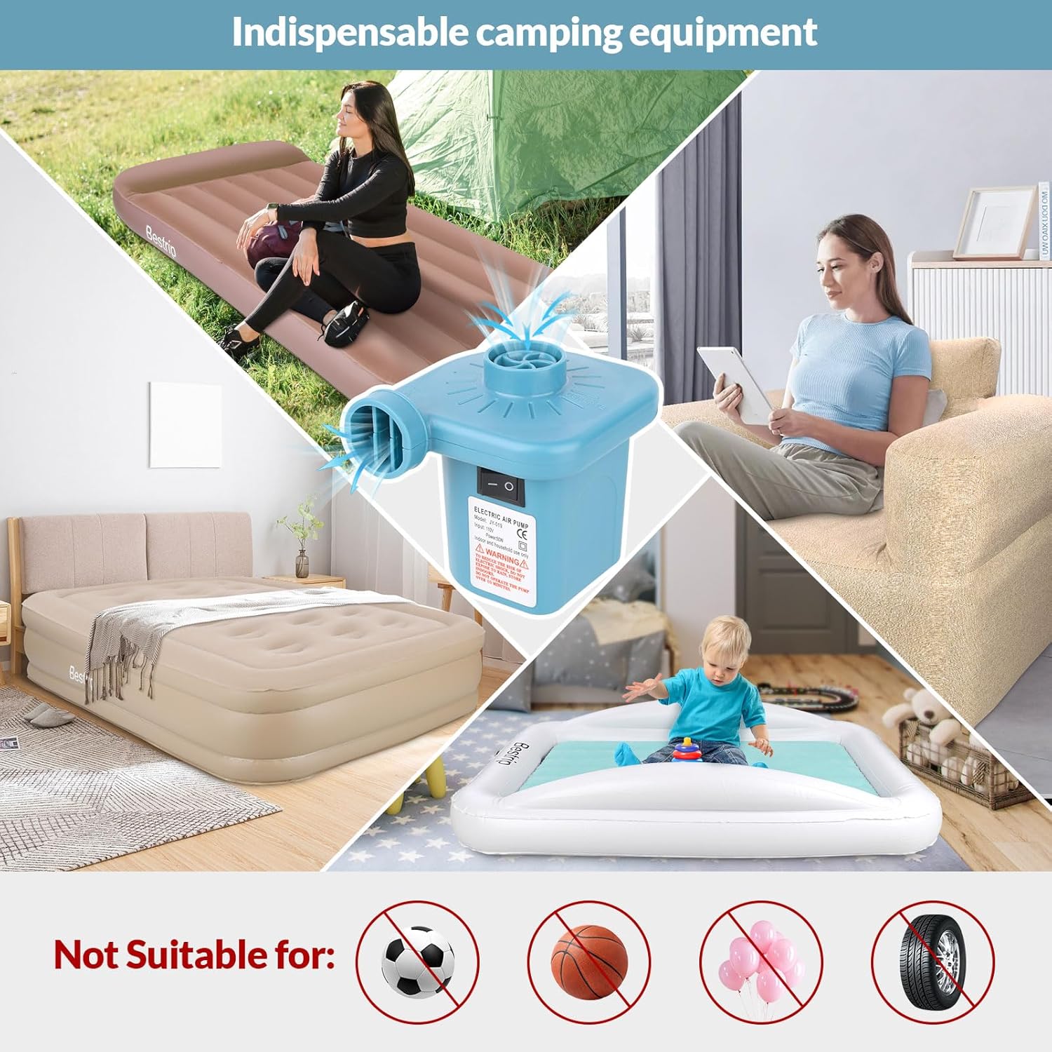 Electric Air Pump for Inflatab - مراجعة Inflatable Mattress وسعره