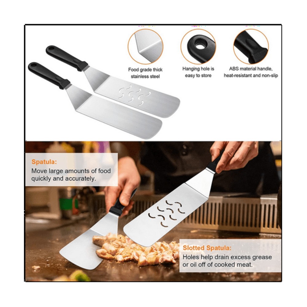 6pcs BBQ Tools Set Griddle Acc - مراجعة Outdoor Camping Griddle وسعره