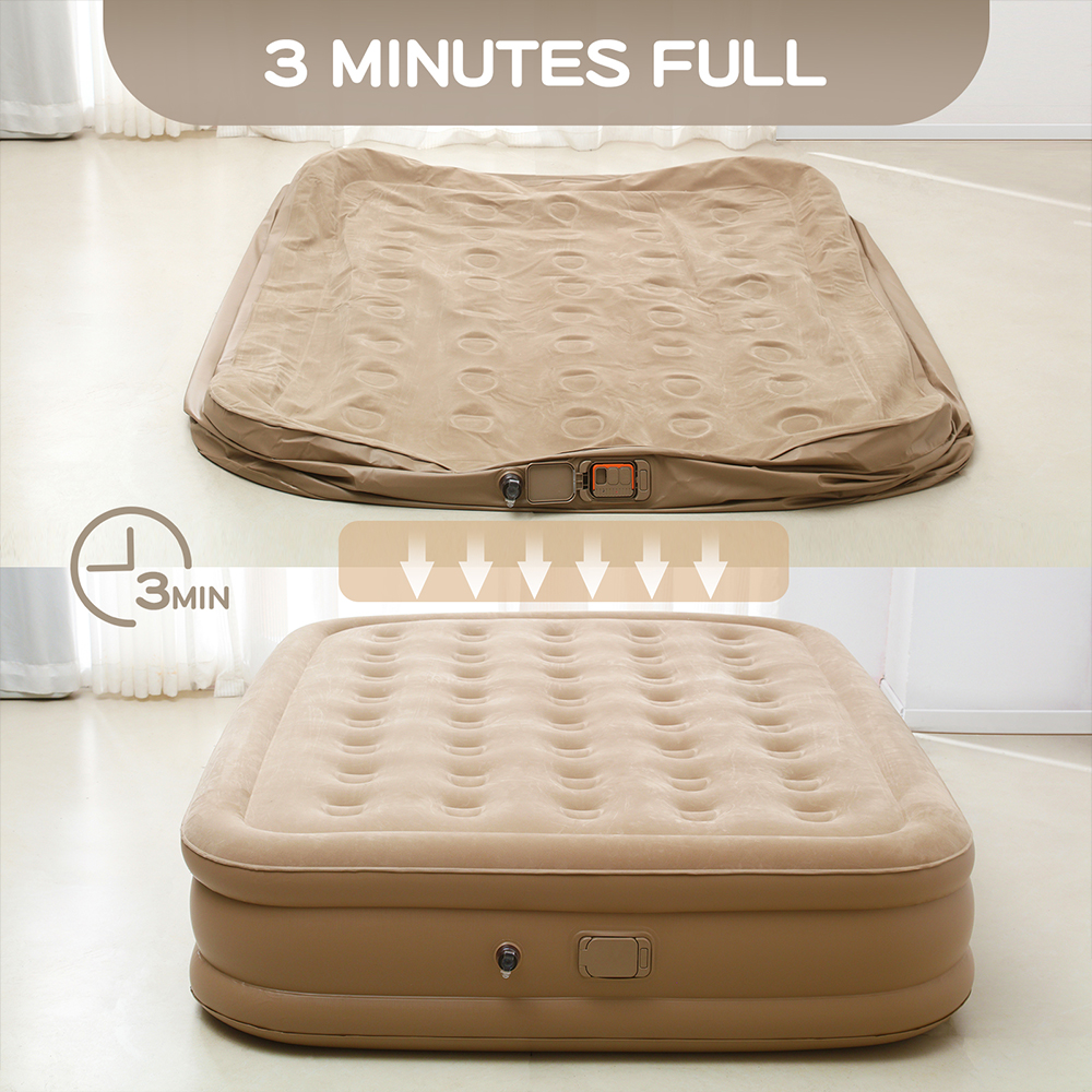 Queen Air Mattress with Built  - مراجعة Inflatable Mattress وسعره