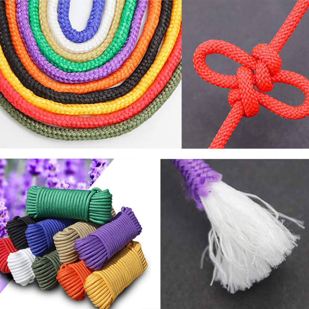 8mm Braided rope, 10m Outdoor  - مراجعة Outdoor Camping Extension Cord وسعره