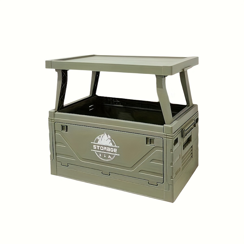 Camping Storage Box with Foldi - مراجعة Outdoor Camping Table وسعره
