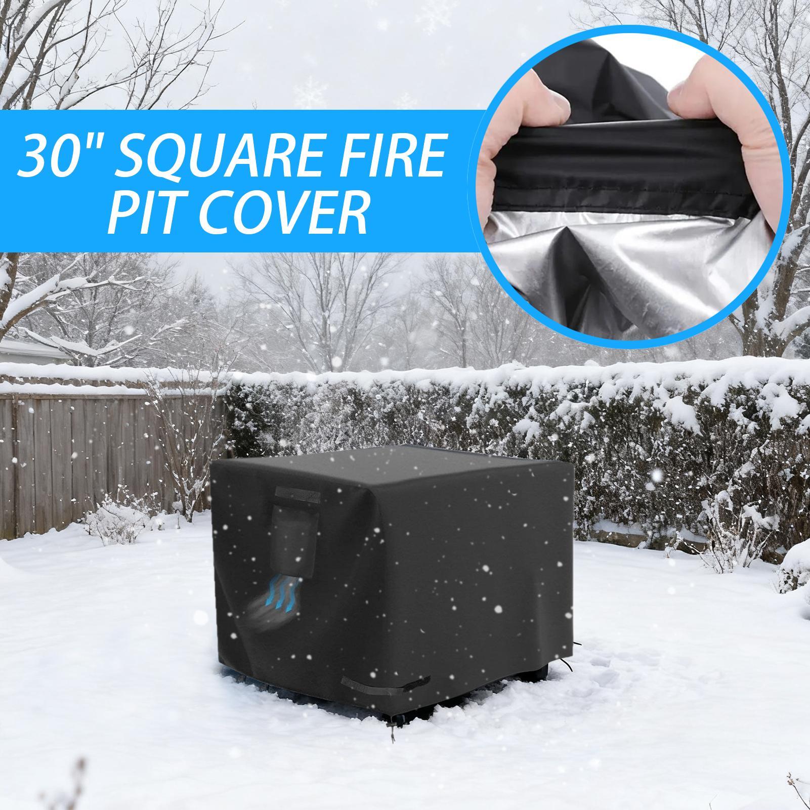 Fire Pit Cover Square 30 Inch  - مراجعة Outdoor Camping Fire وسعره
