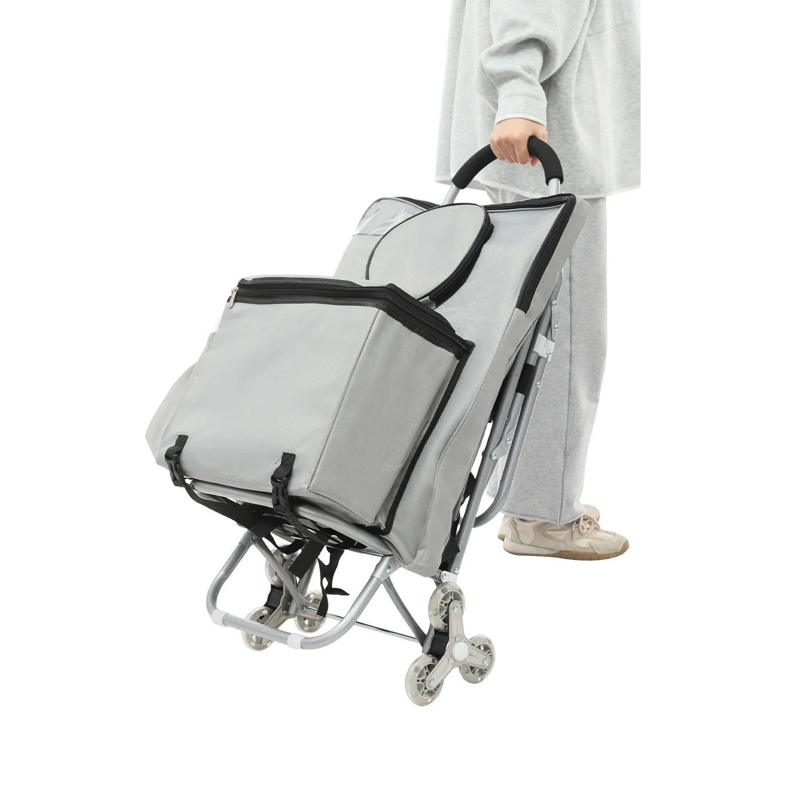 Silver 16.93*36.61inch Rolling - مراجعة Folding Chair وسعره