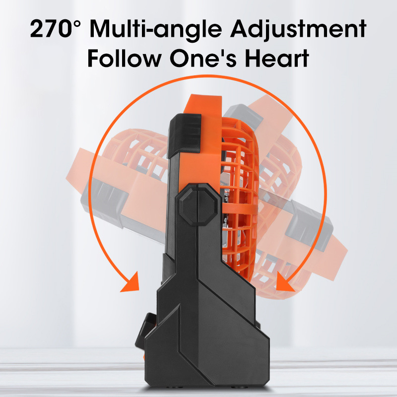 10000mAh Camping Fan with LED  - مراجعة Outdoor Camping Misting Fan وسعره