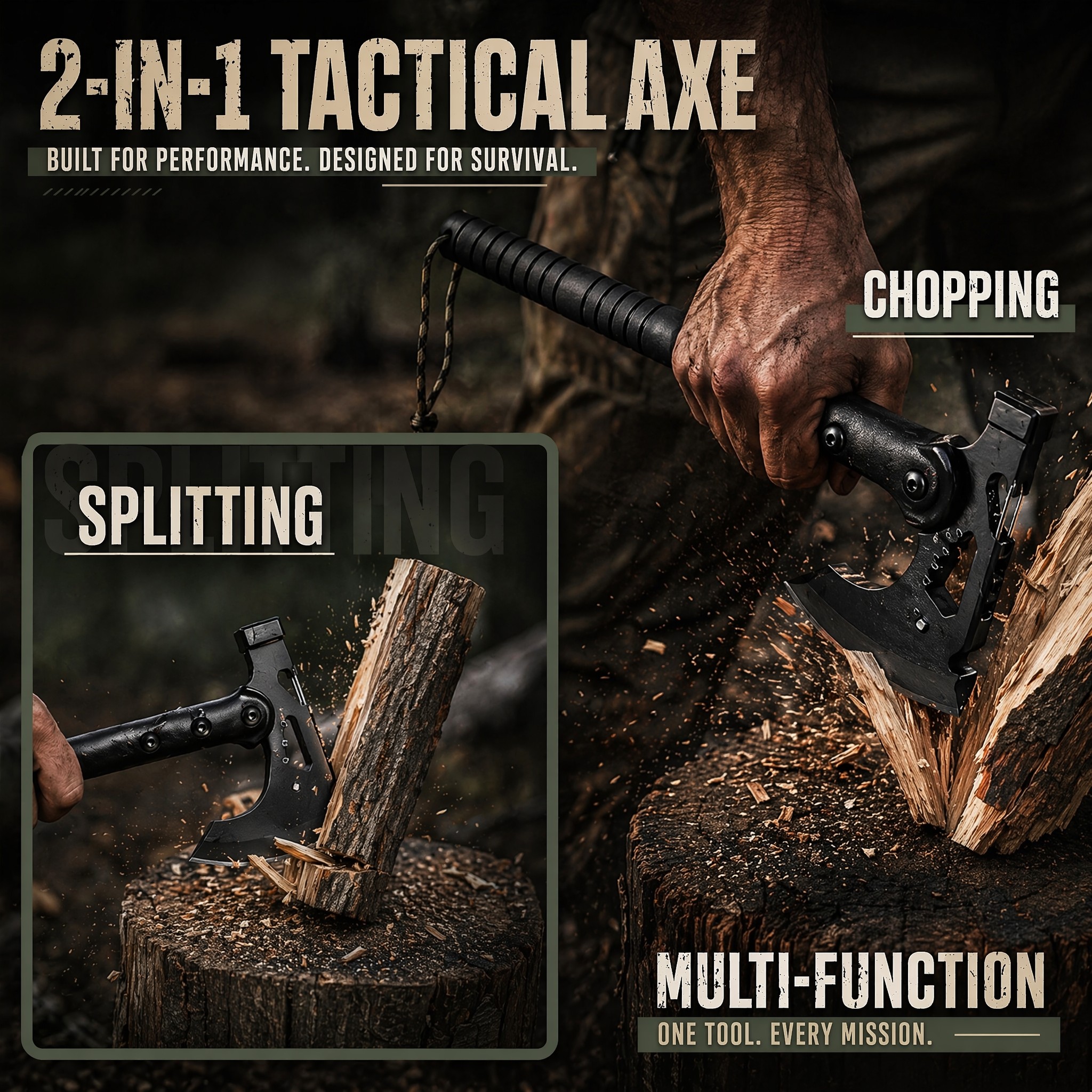 Outdoor Axe 2-Piece Kit - Mult - مراجعة Outdoor Camping Hacks وسعره