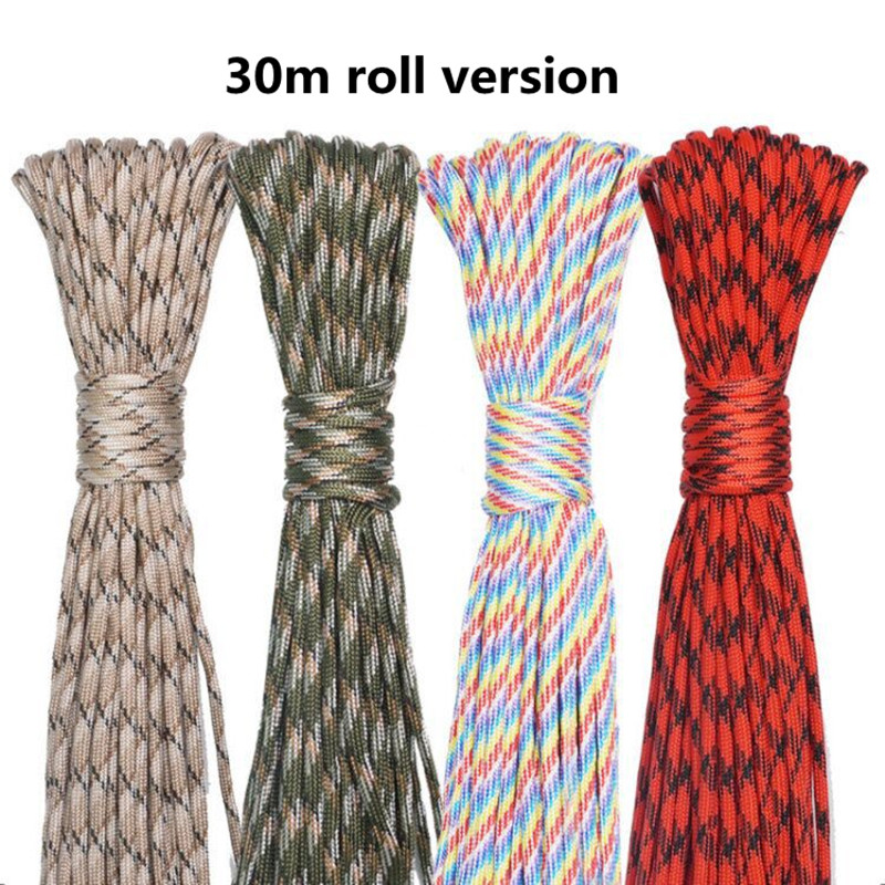 5M/15M/30M 7-Core 550 Paracord - مراجعة Outdoor Camping Extension Cord وسعره