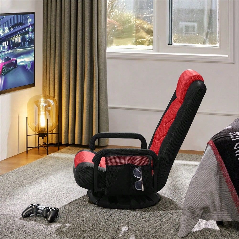 1PC Swivel Gaming Floor Chair  - مراجعة Folding Chair وسعره