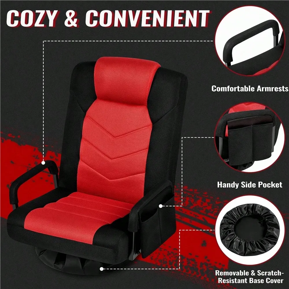 1PC Swivel Gaming Floor Chair  - مراجعة Folding Chair وسعره