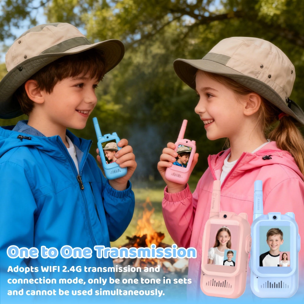 2PCS Video Walkie Talkie For K - مراجعة Outdoor Camping Videos وسعره