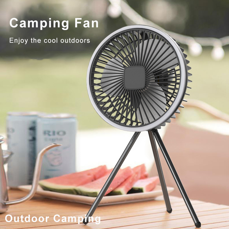 Portable Camping Fan 10000mAh  - مراجعة Outdoor Camping Misting Fan وسعره