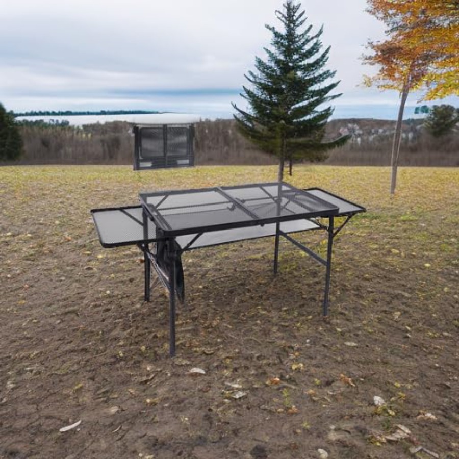 Folding Grill Table, Camping T - مراجعة Outdoor Camping Table وسعره