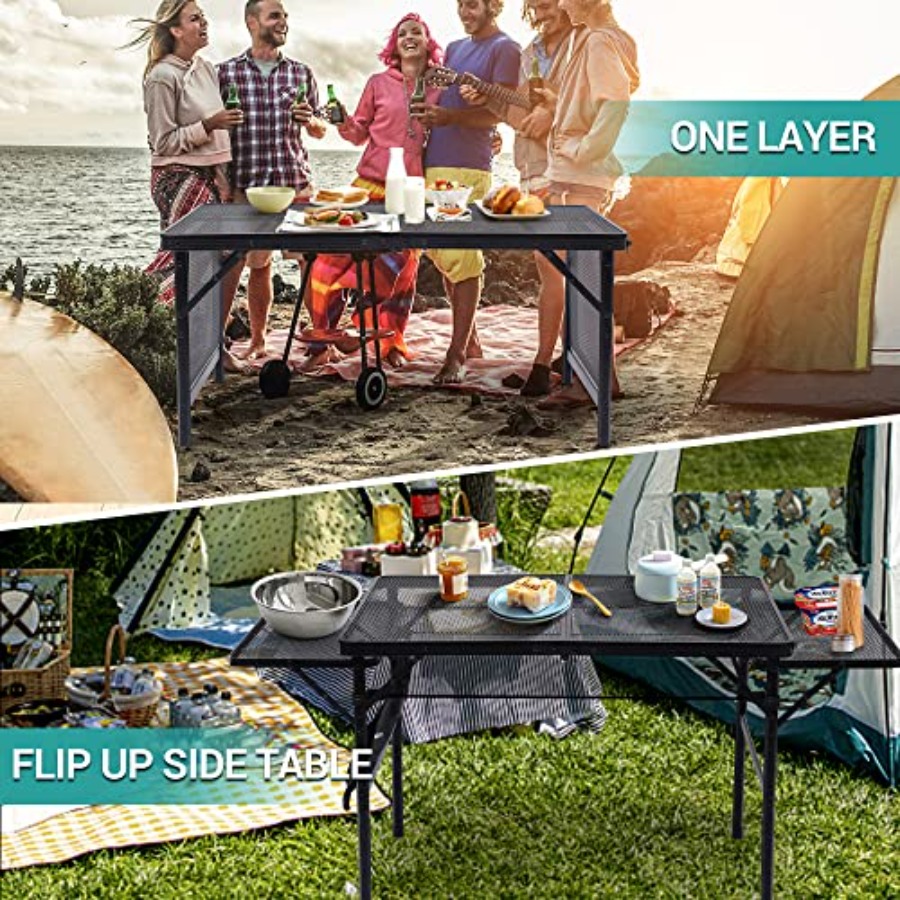 Folding Grill Table, Camping T - مراجعة Outdoor Camping Table وسعره