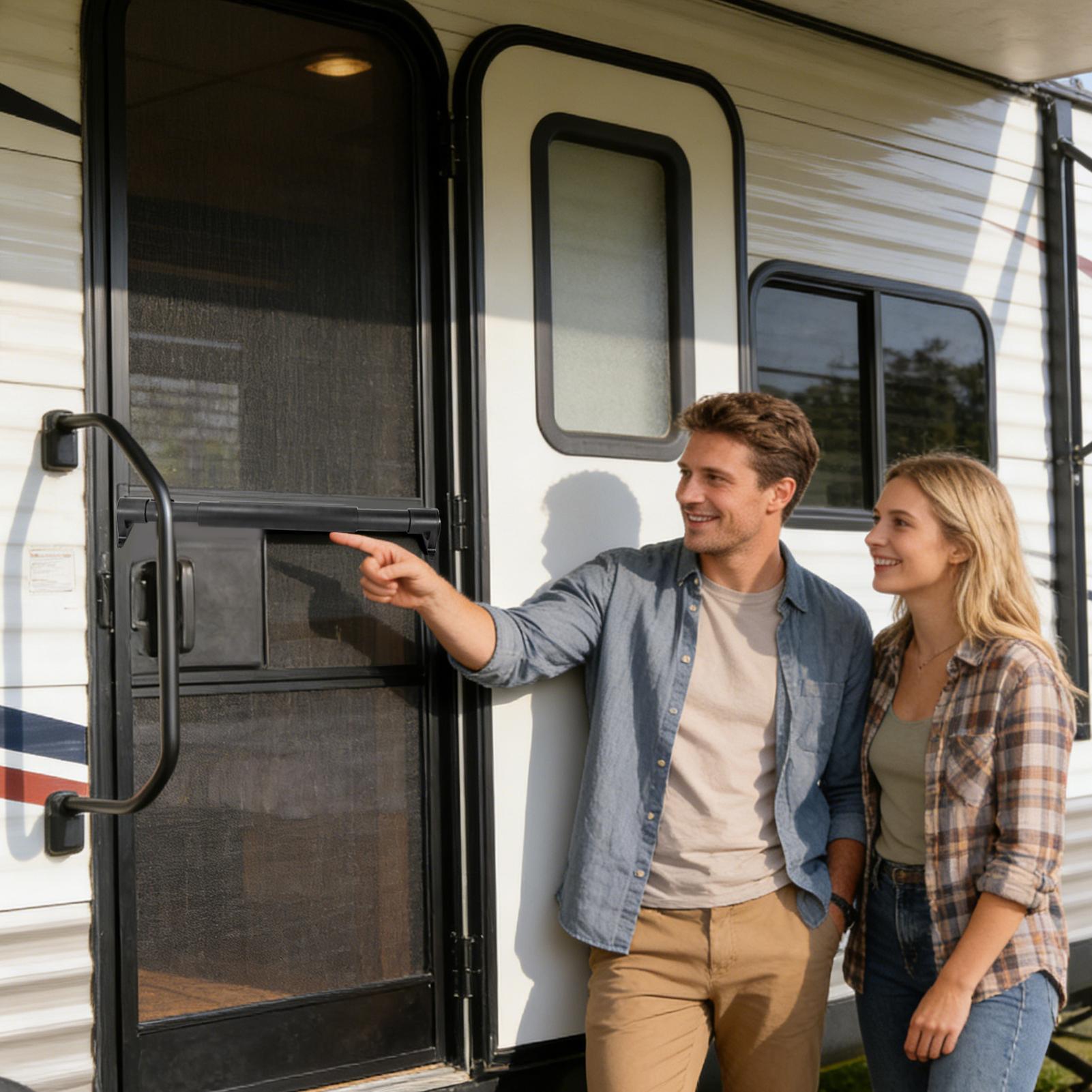 RV Screen Door Handle Adjustab - مراجعة Outdoor Camping Rentals وسعره