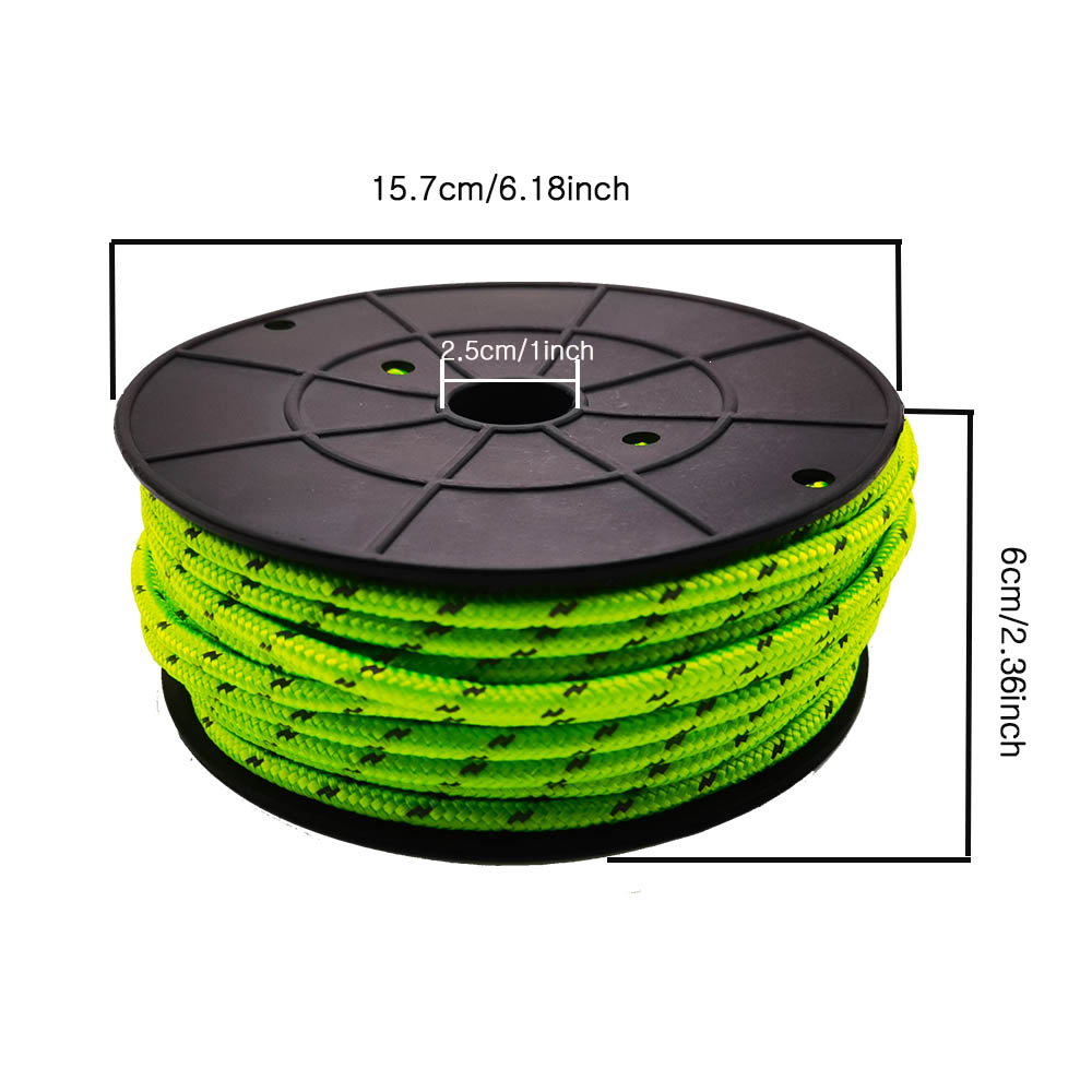 30M Reflective Paracord 6mm Pa - مراجعة Outdoor Camping Extension Cord وسعره