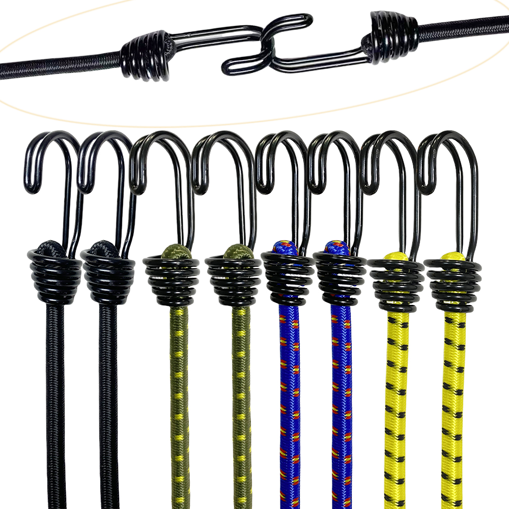8Pcs 60cm Camping Bungee Cord  - مراجعة Outdoor Camping Extension Cord وسعره