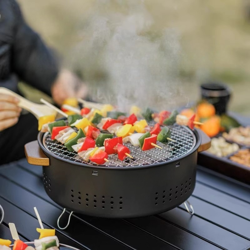 Camping Gear Outdoor Barbecue  - مراجعة Outdoor Camping Griddle وسعره