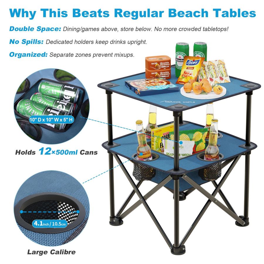 Folding Camping Table, Portabl - مراجعة Outdoor Camping Table وسعره