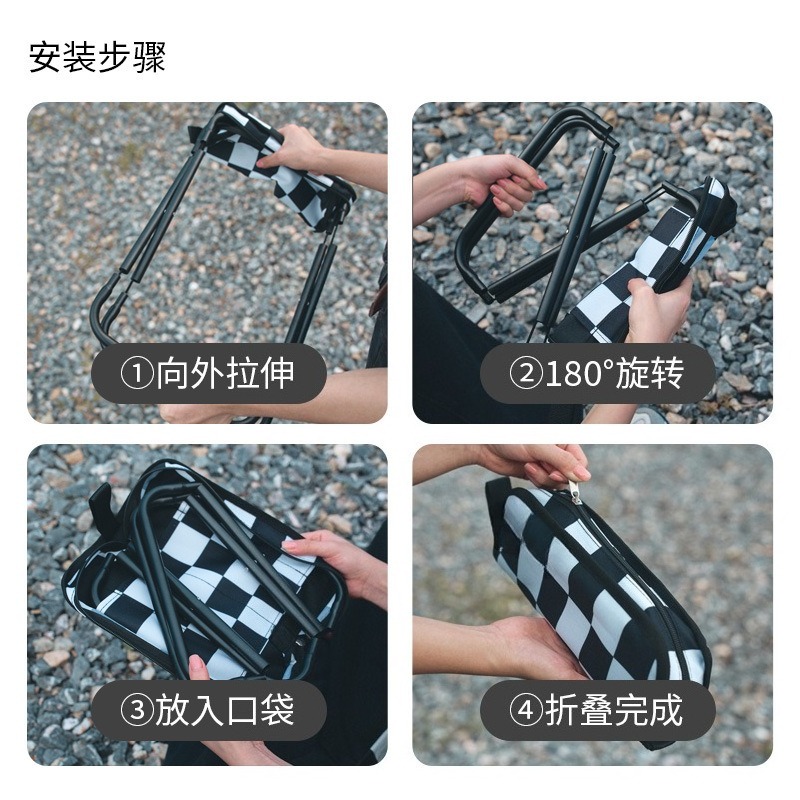 Outdoor folding stool portable - مراجعة Outdoor Camping Folding Chairs وسعره