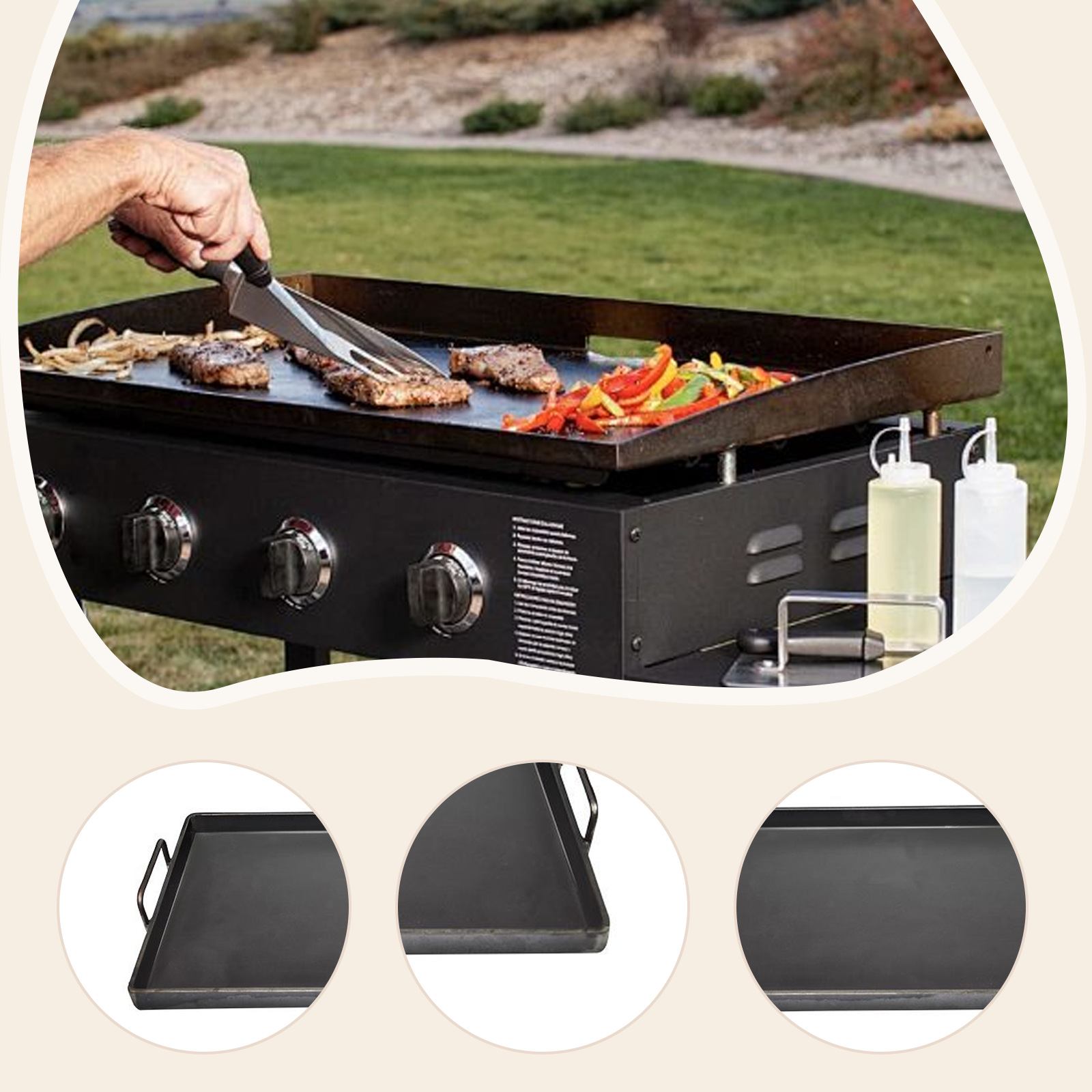 Portable Camping Griddle Plate - مراجعة Outdoor Camping Griddle وسعره