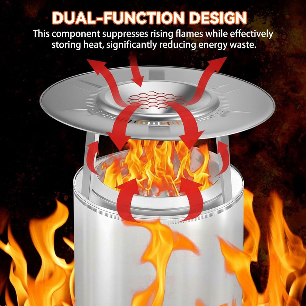 Portable 3-Leg Stainless Steel - مراجعة Outdoor Camping Fire وسعره