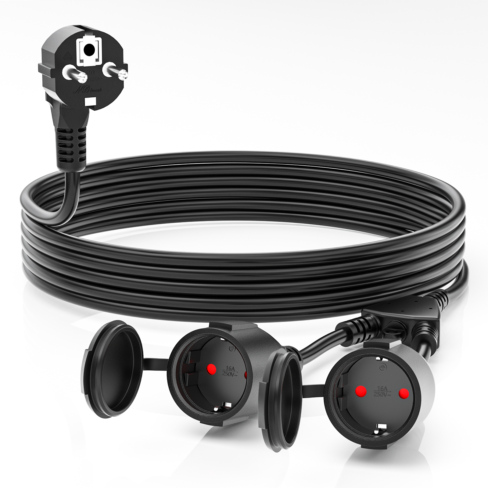 European Power Cord Extension  - مراجعة Outdoor Camping Extension Cord وسعره