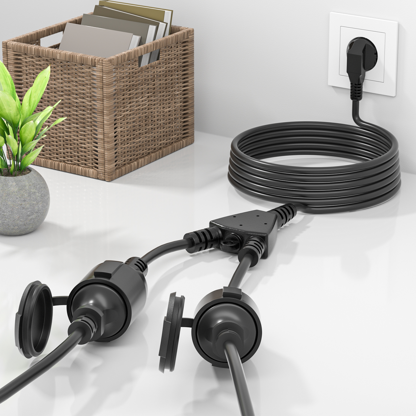European Power Cord Extension  - مراجعة Outdoor Camping Extension Cord وسعره