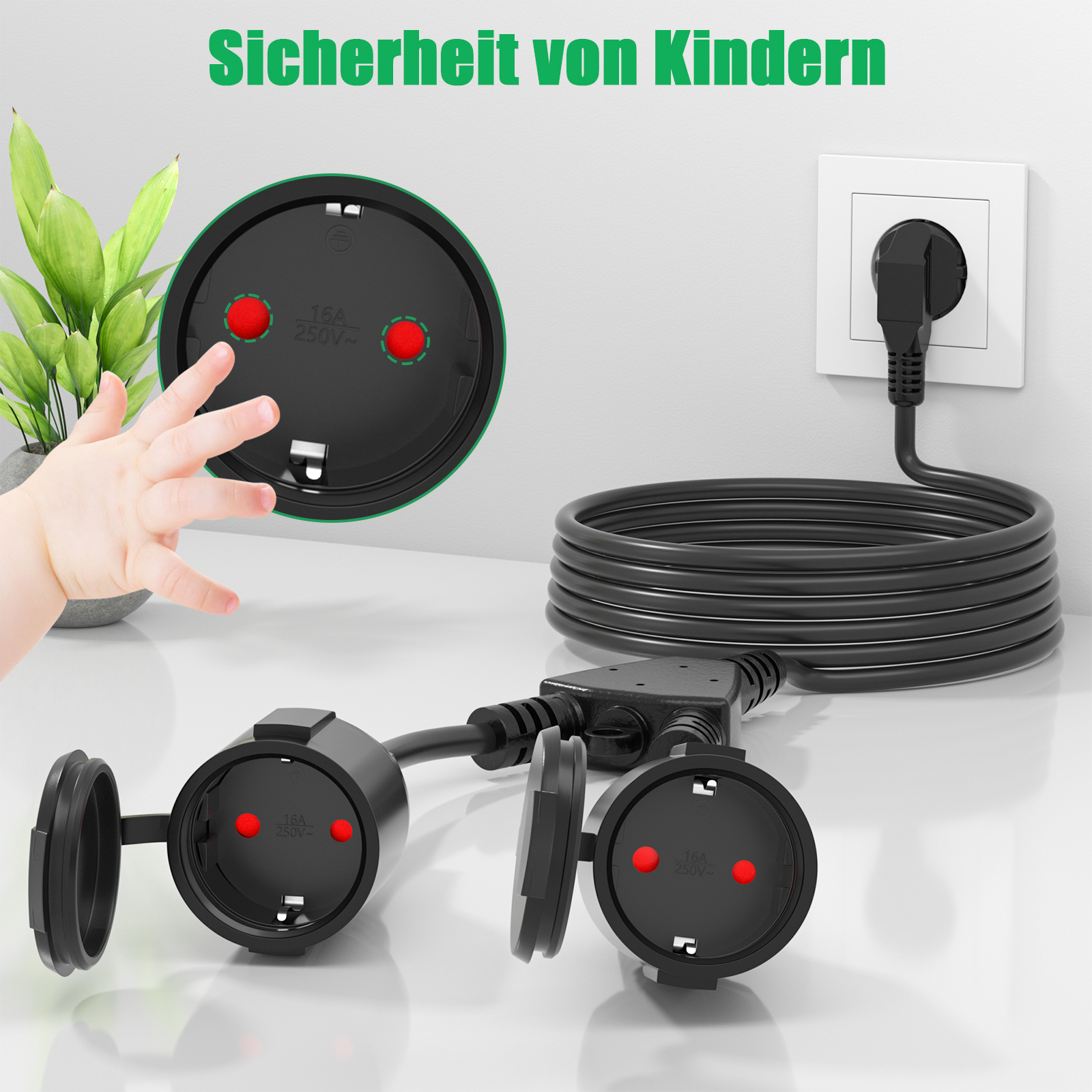 European Power Cord Extension  - مراجعة Outdoor Camping Extension Cord وسعره
