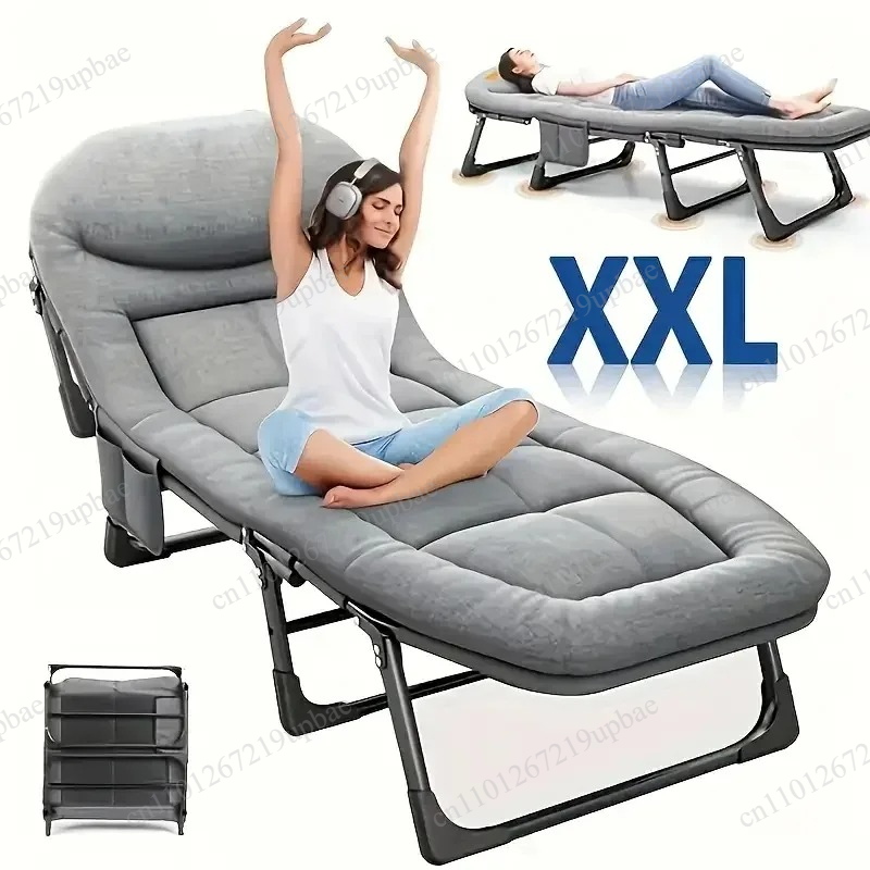 Portable Folding Sleeping Bed  - مراجعة Outdoor Camping Folding Chairs وسعره