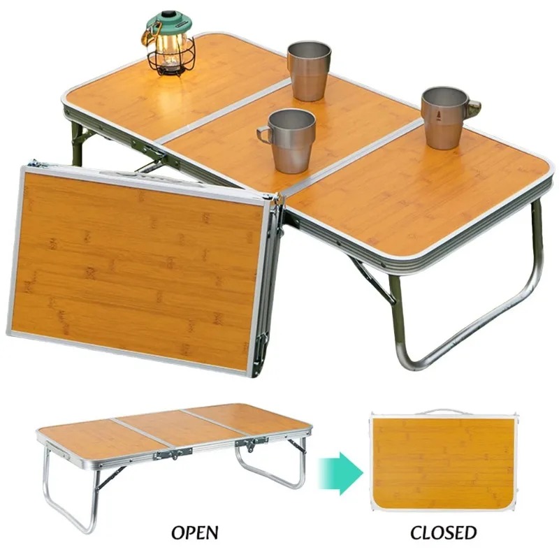 Folding Camping Table 3 Fold w - مراجعة Outdoor Camping Table وسعره