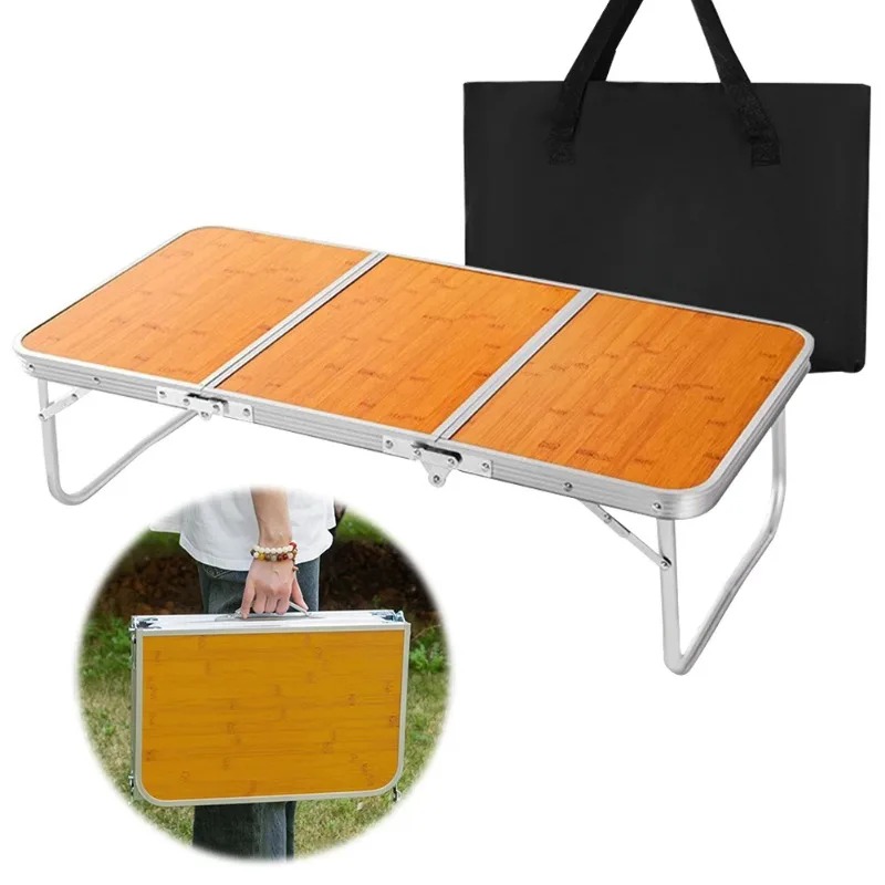 Folding Camping Table 3 Fold w - مراجعة Outdoor Camping Table وسعره
