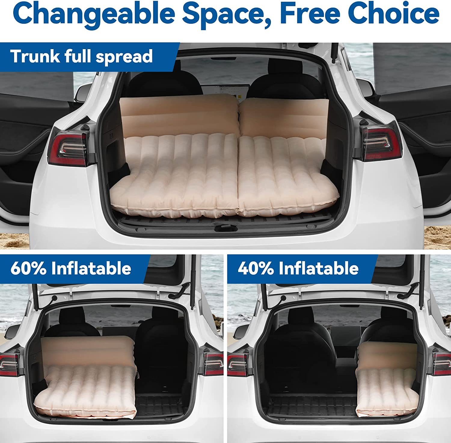 Car Inflatable Bed For Tesla M - مراجعة Inflatable Mattress وسعره