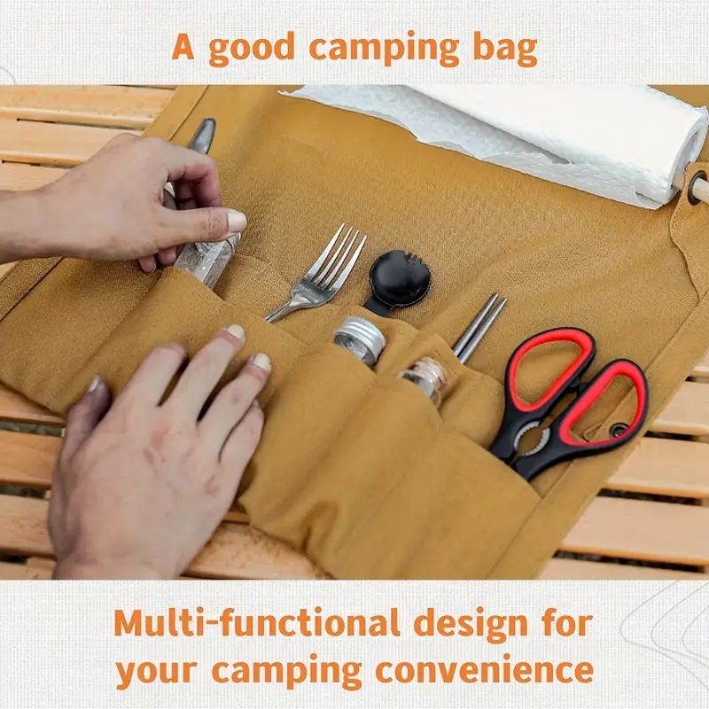 Outdoor Canvas Utensil Organiz - مراجعة Outdoor Camping Wallpaper وسعره
