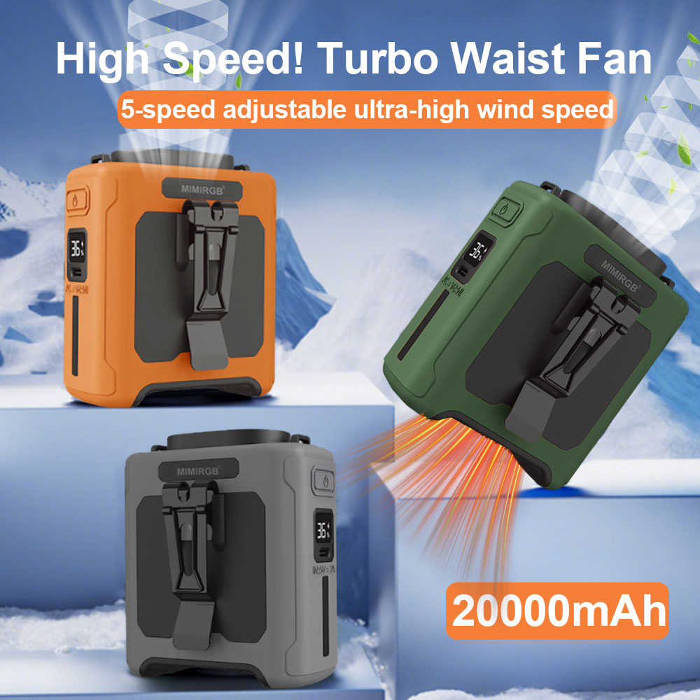 Waist Clip Fan Portable Hangin - مراجعة Outdoor Camping Misting Fan وسعره