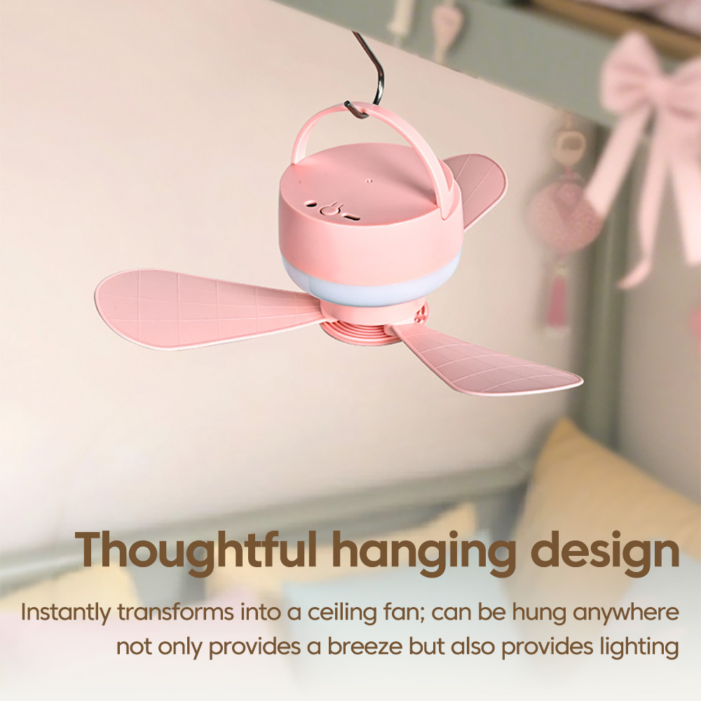 Remote Controlled LED Multi-fu - مراجعة Outdoor Camping Misting Fan وسعره
