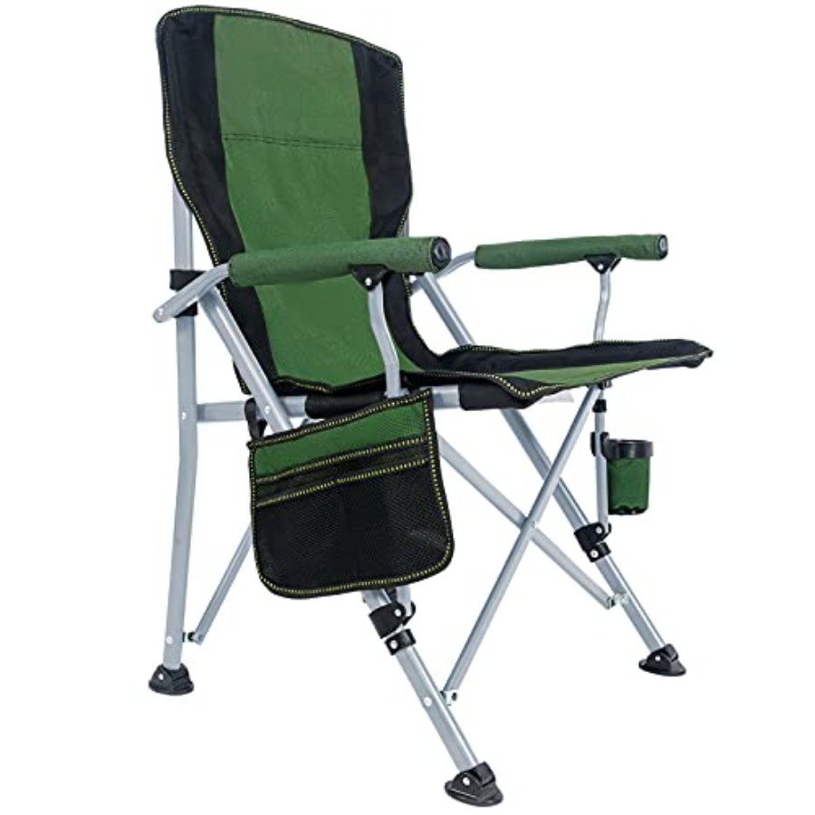 Camping Chair for Adults, Heav - مراجعة Outdoor Camping Folding Chairs وسعره
