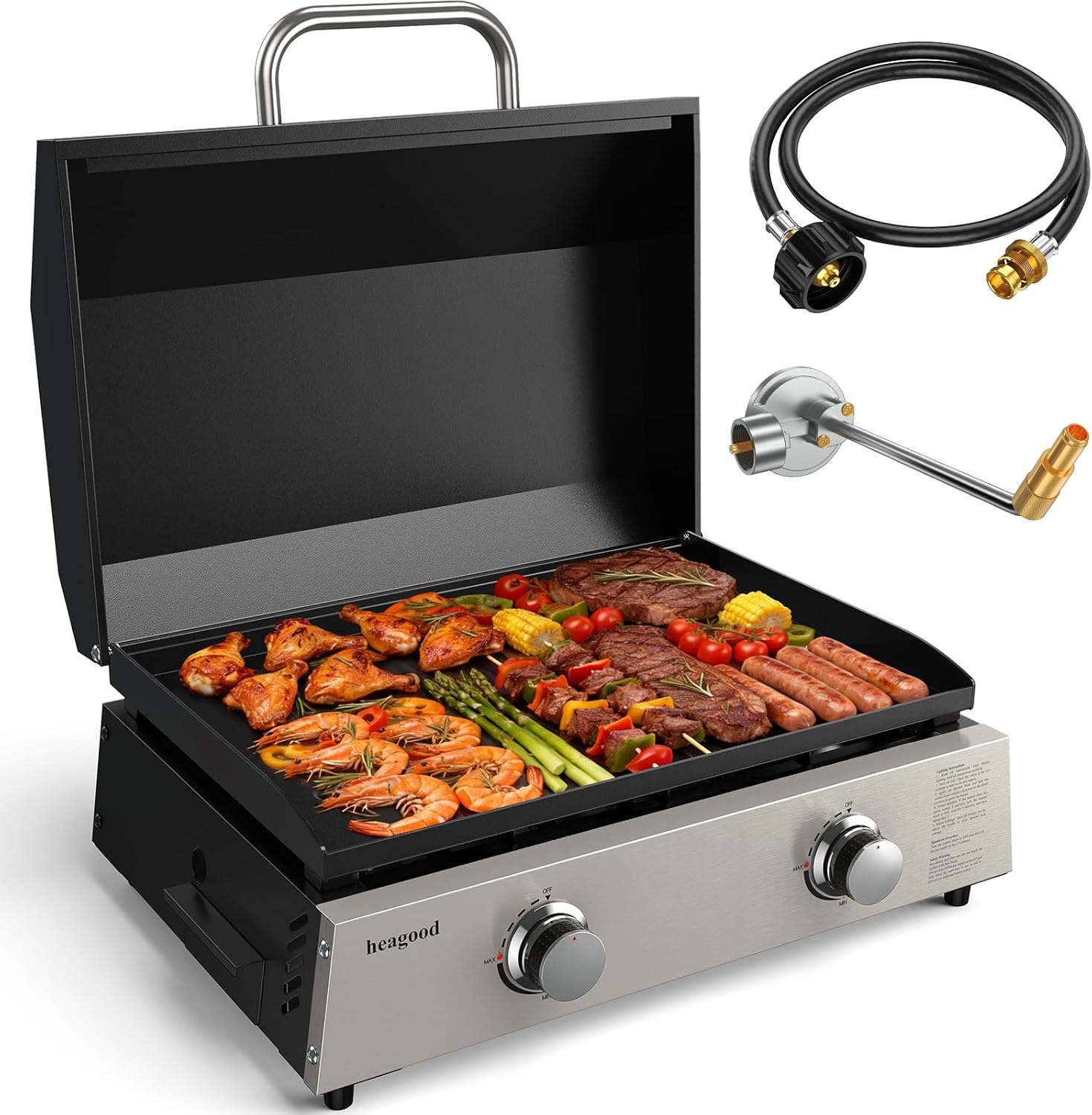 Flat Top Gill, Outdoor Griddle - مراجعة Outdoor Camping Griddle وسعره
