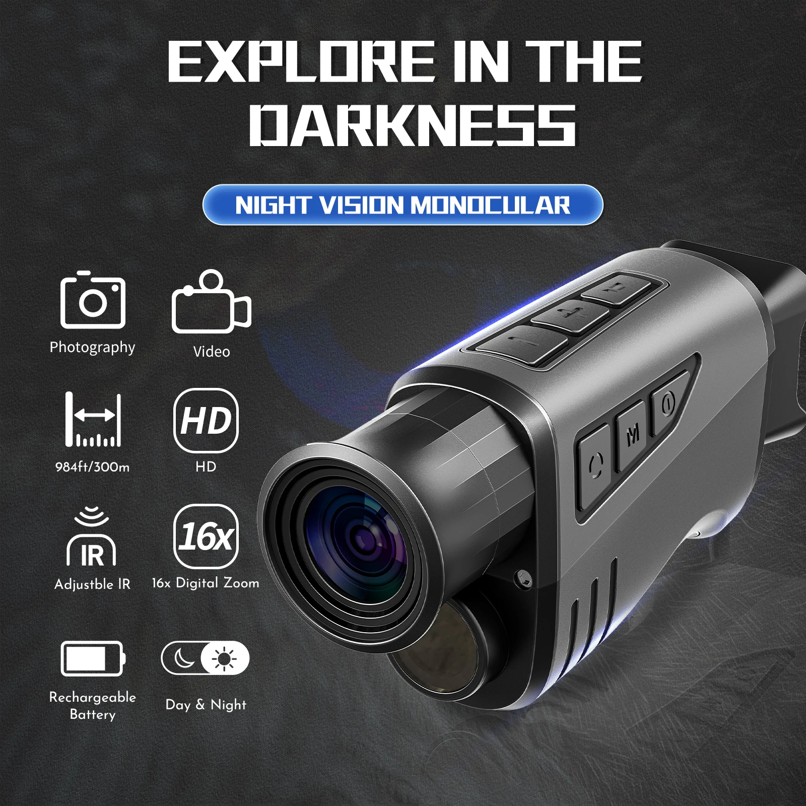 Portable Single-Tube Night Vis - مراجعة Outdoor Camping Videos وسعره