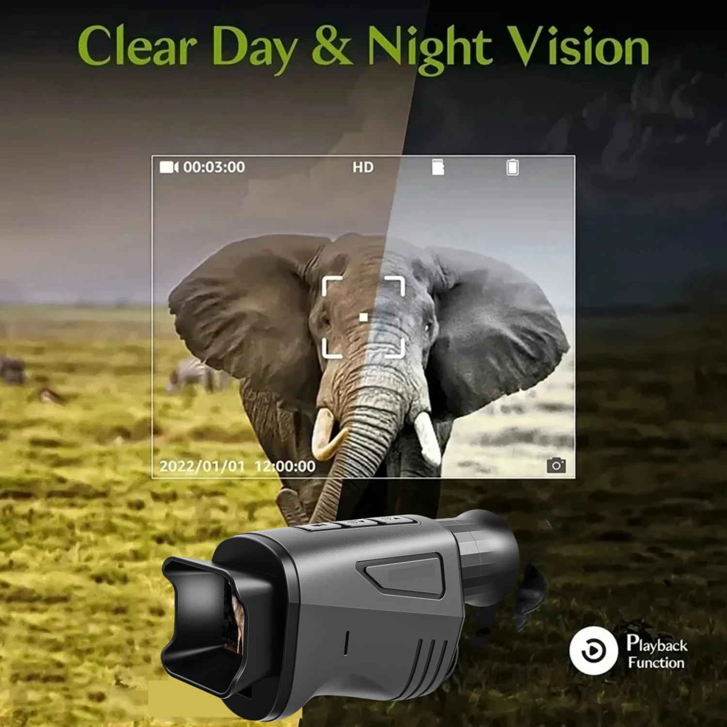 Portable Single-Tube Night Vis - مراجعة Outdoor Camping Videos وسعره