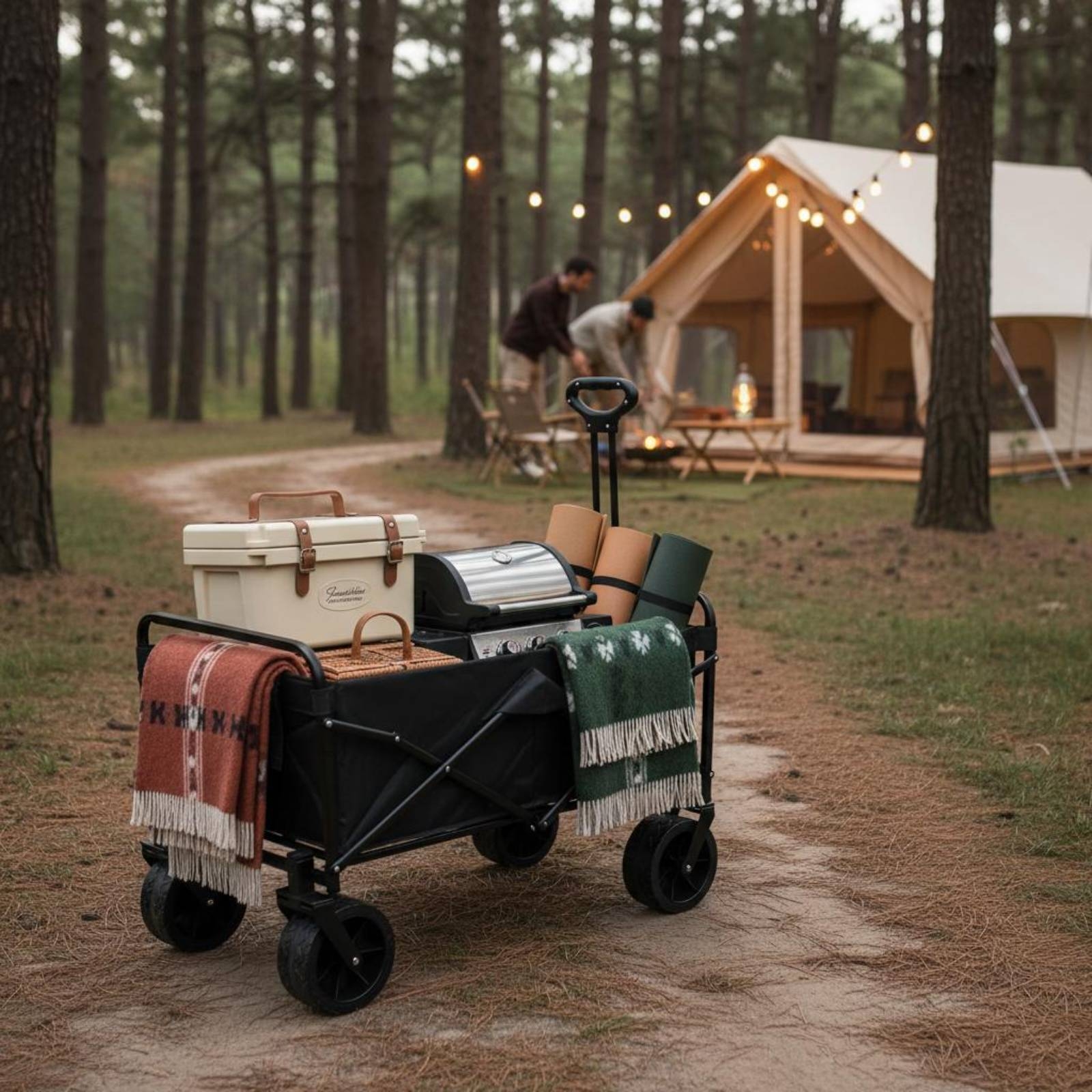 Foldable Camping Wagon Portabl - مراجعة Jinli Outdoor Camping وسعره