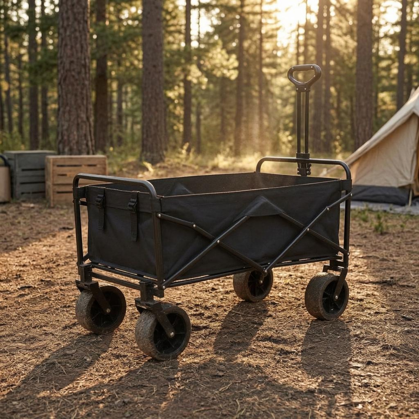 Foldable Camping Wagon Portabl - مراجعة Jinli Outdoor Camping وسعره