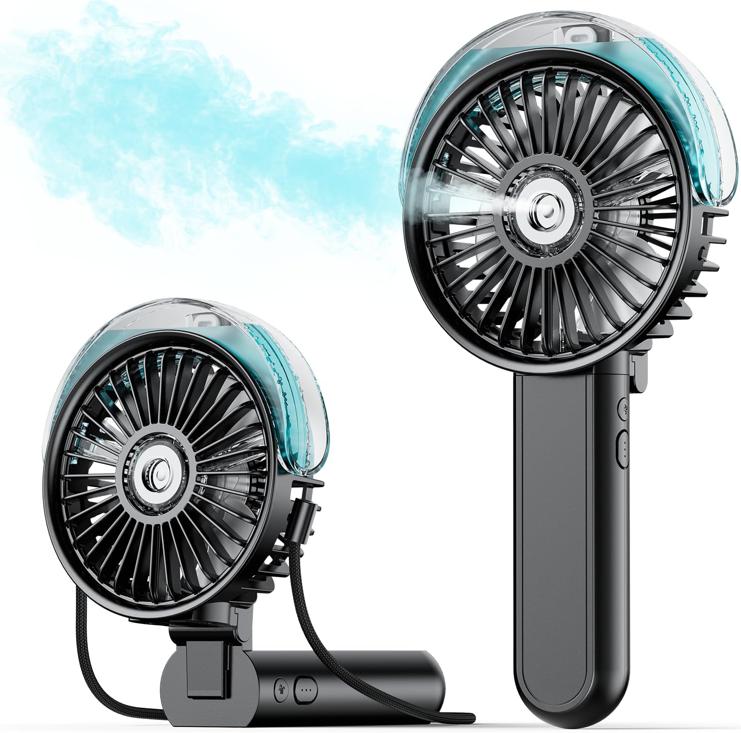 180° Foldable Handheld Misting - مراجعة Outdoor Camping Misting Fan وسعره