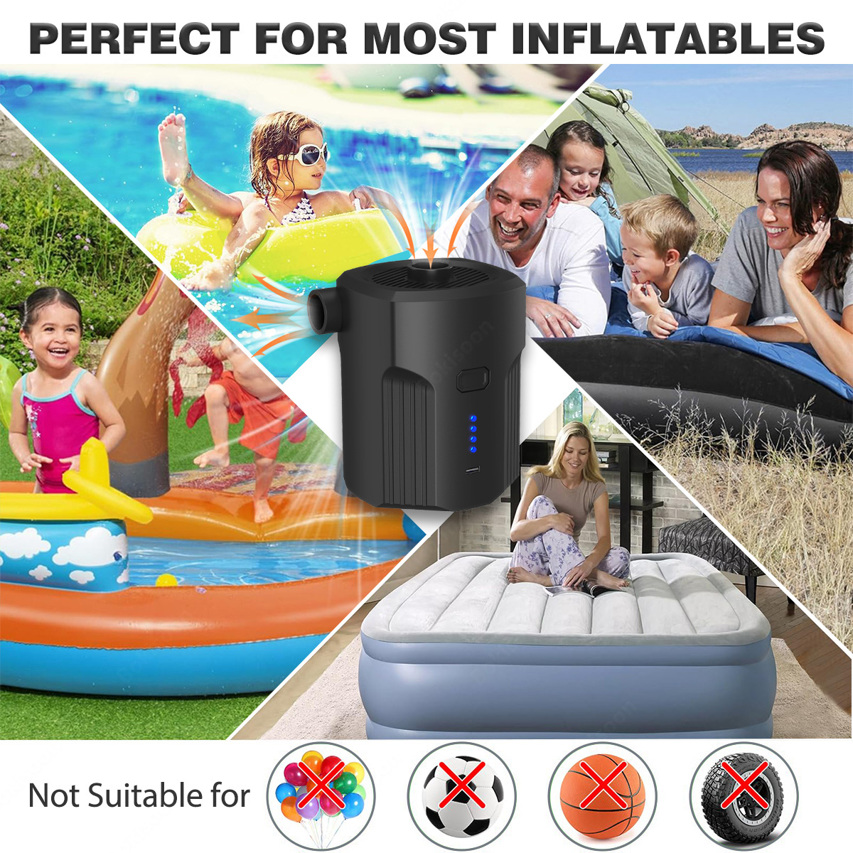 Portable Electric Air Pump for - مراجعة Inflatable Mattress وسعره