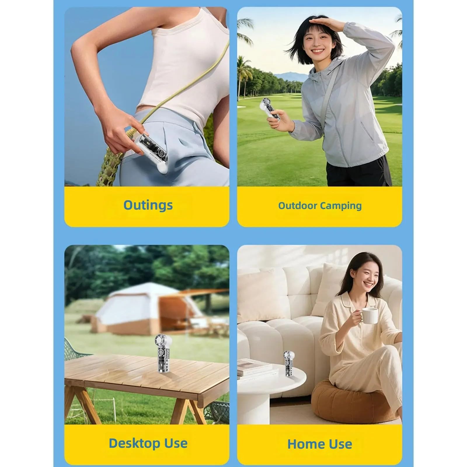 Rechargeable Mini Portable Han - مراجعة Outdoor Camping Misting Fan وسعره