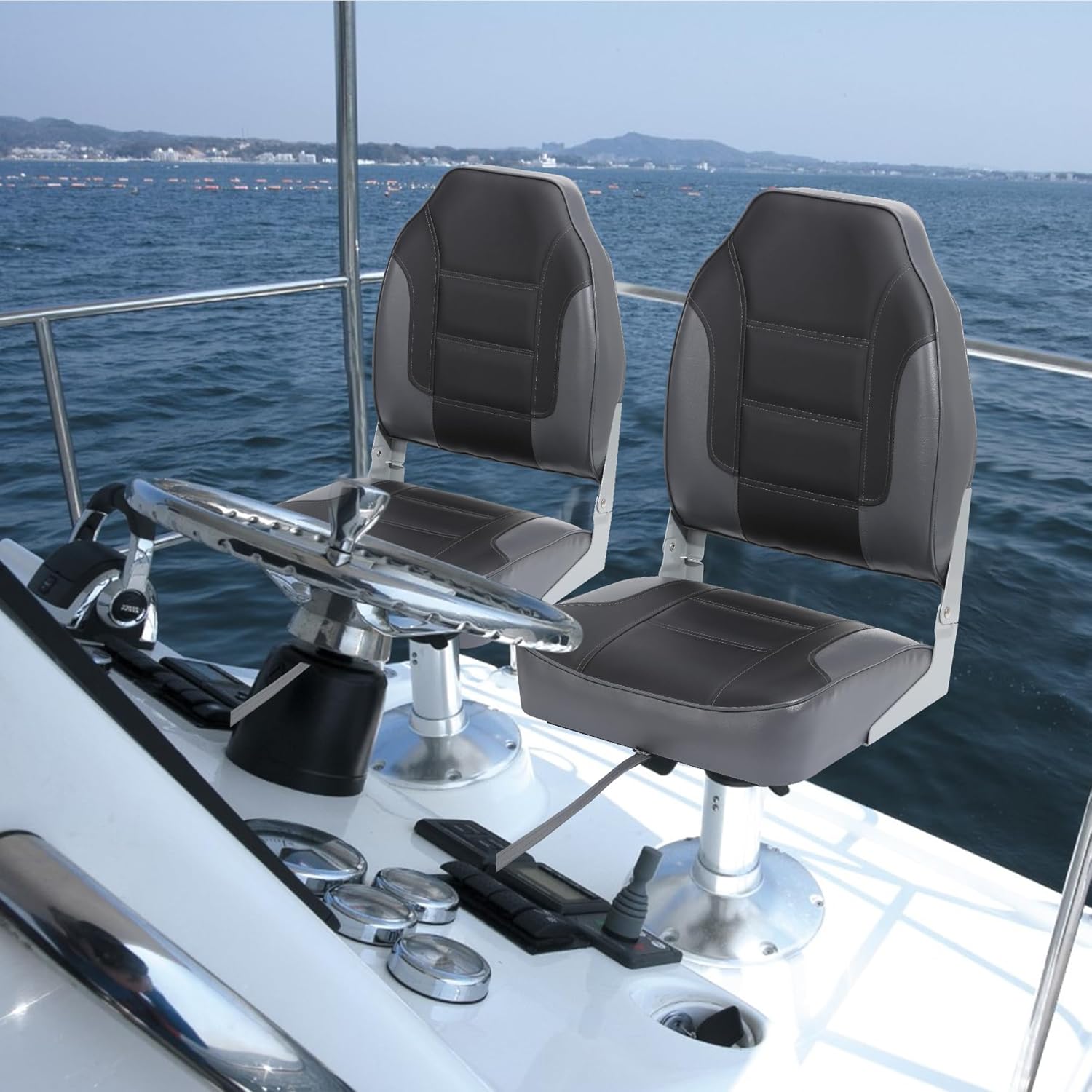 2 Pack Folding Boat Seats, Hig - مراجعة Folding Chair وسعره