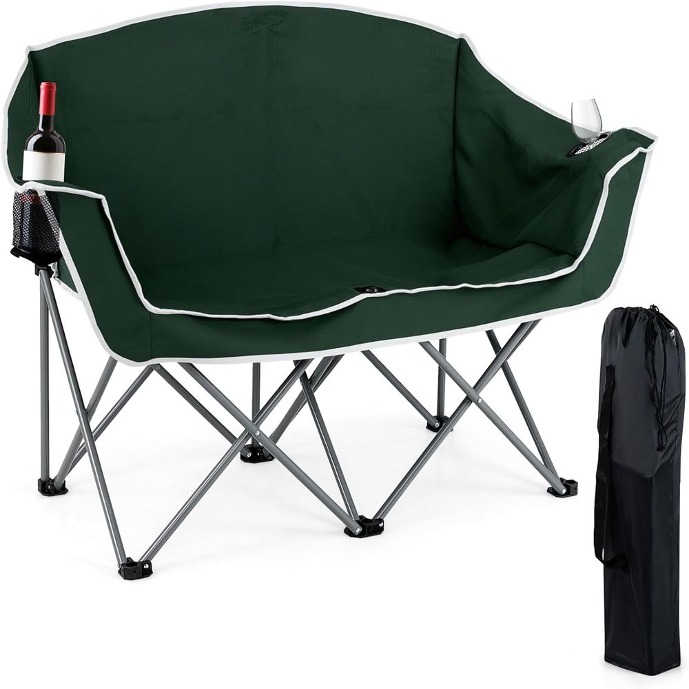 Durable 2-Person Folding Lawn  - مراجعة Folding Chair وسعره