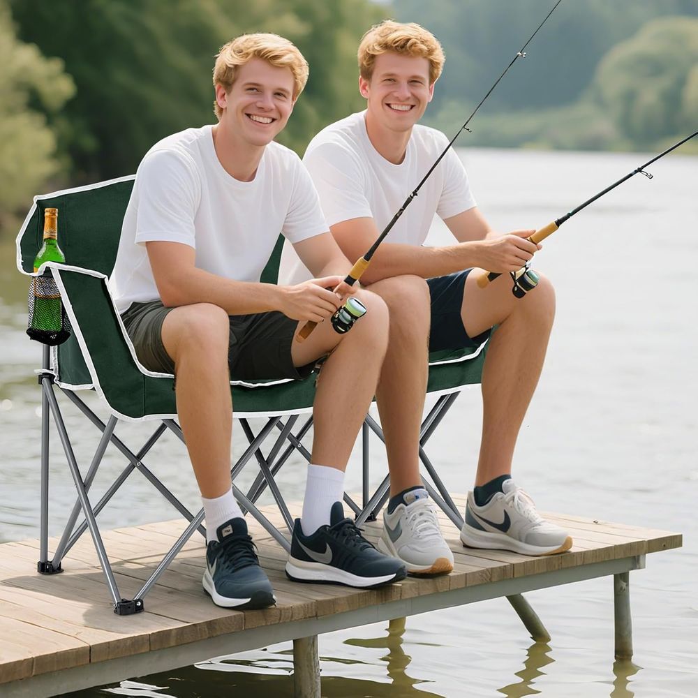 Durable 2-Person Folding Lawn  - مراجعة Folding Chair وسعره