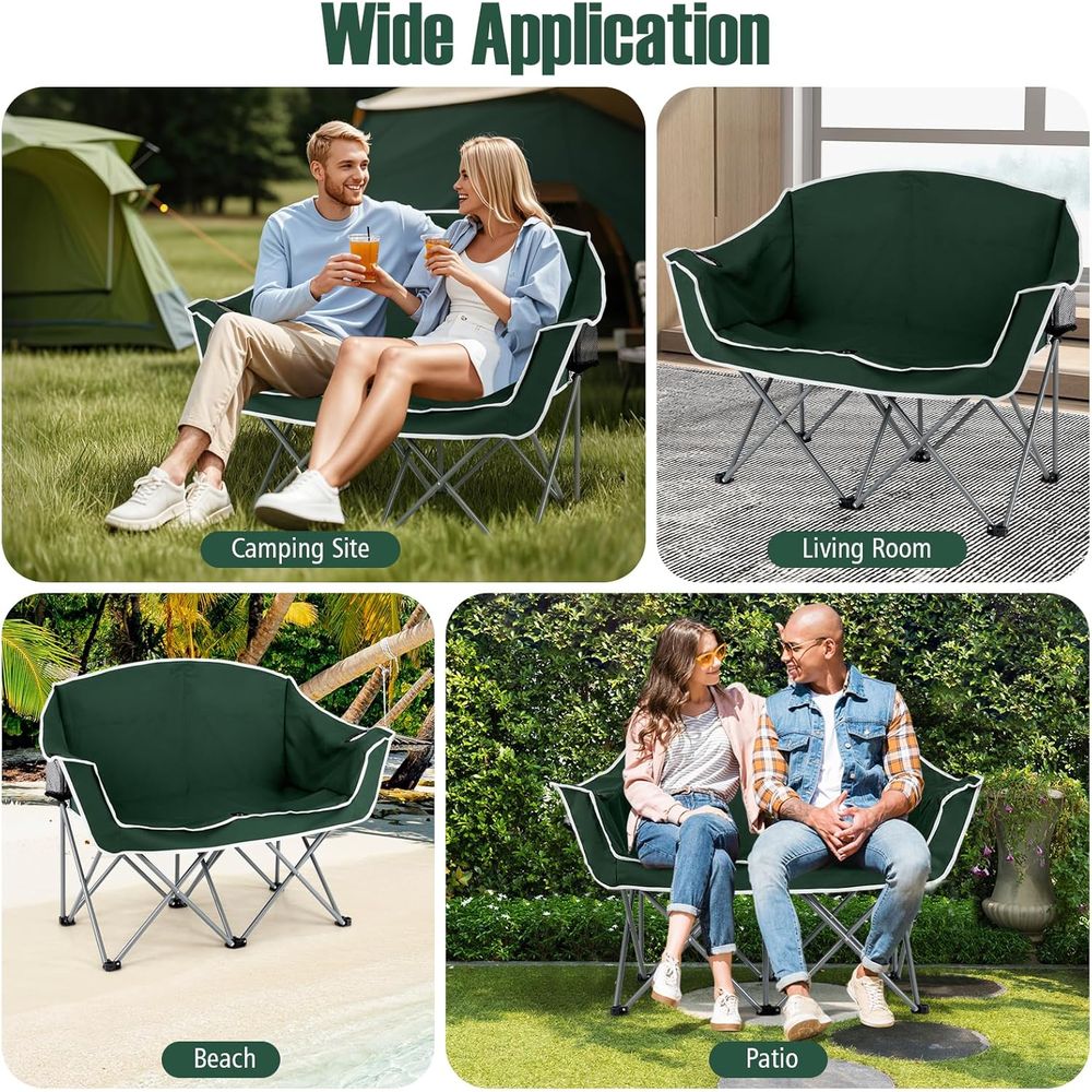 Durable 2-Person Folding Lawn  - مراجعة Folding Chair وسعره
