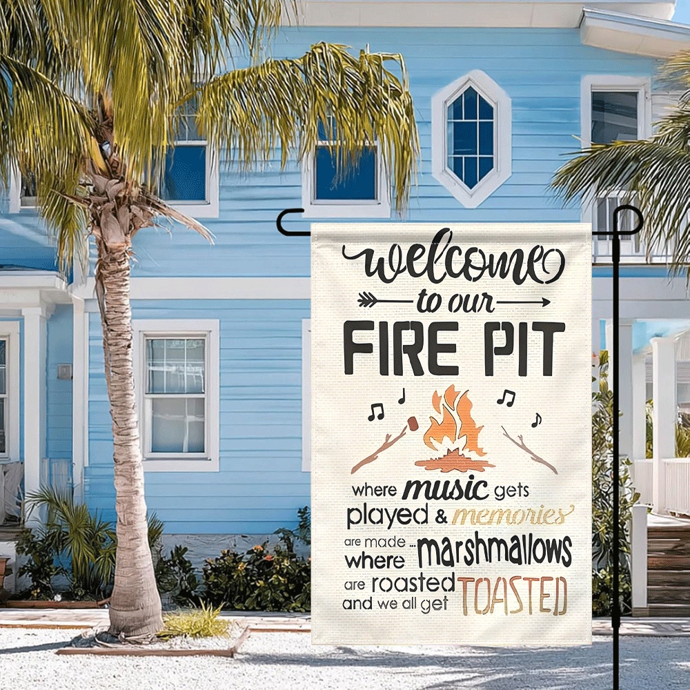 1PC Welcome to Our Fire Pit Ga - مراجعة Outdoor Camping Fire وسعره