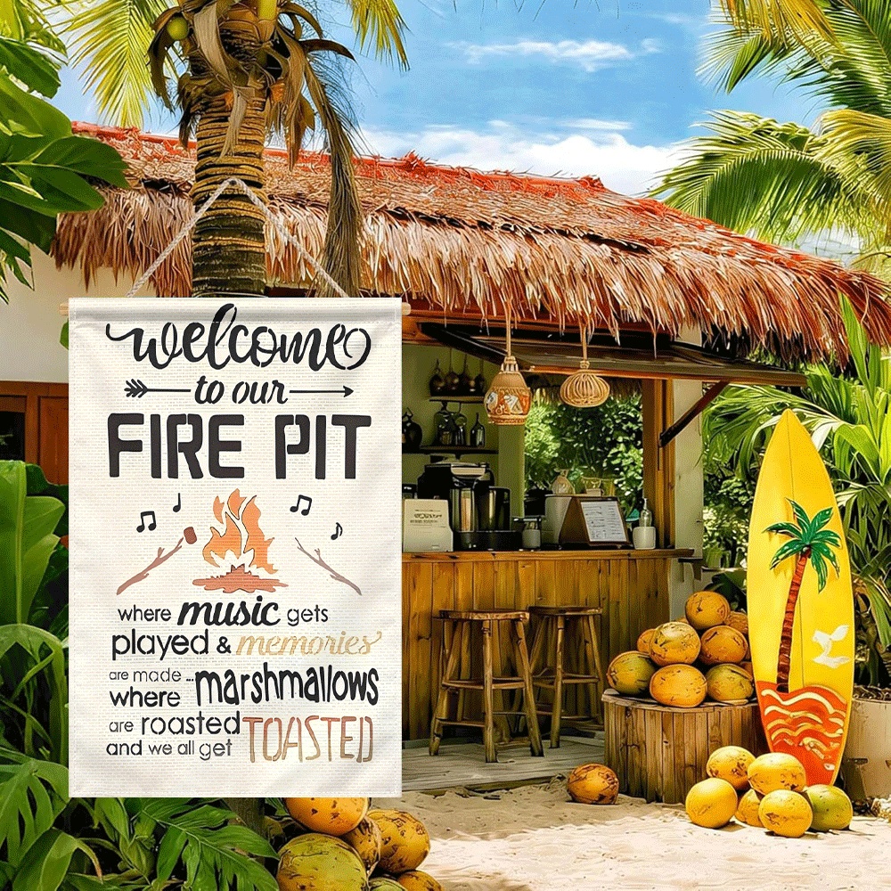 1PC Welcome to Our Fire Pit Ga - مراجعة Outdoor Camping Fire وسعره